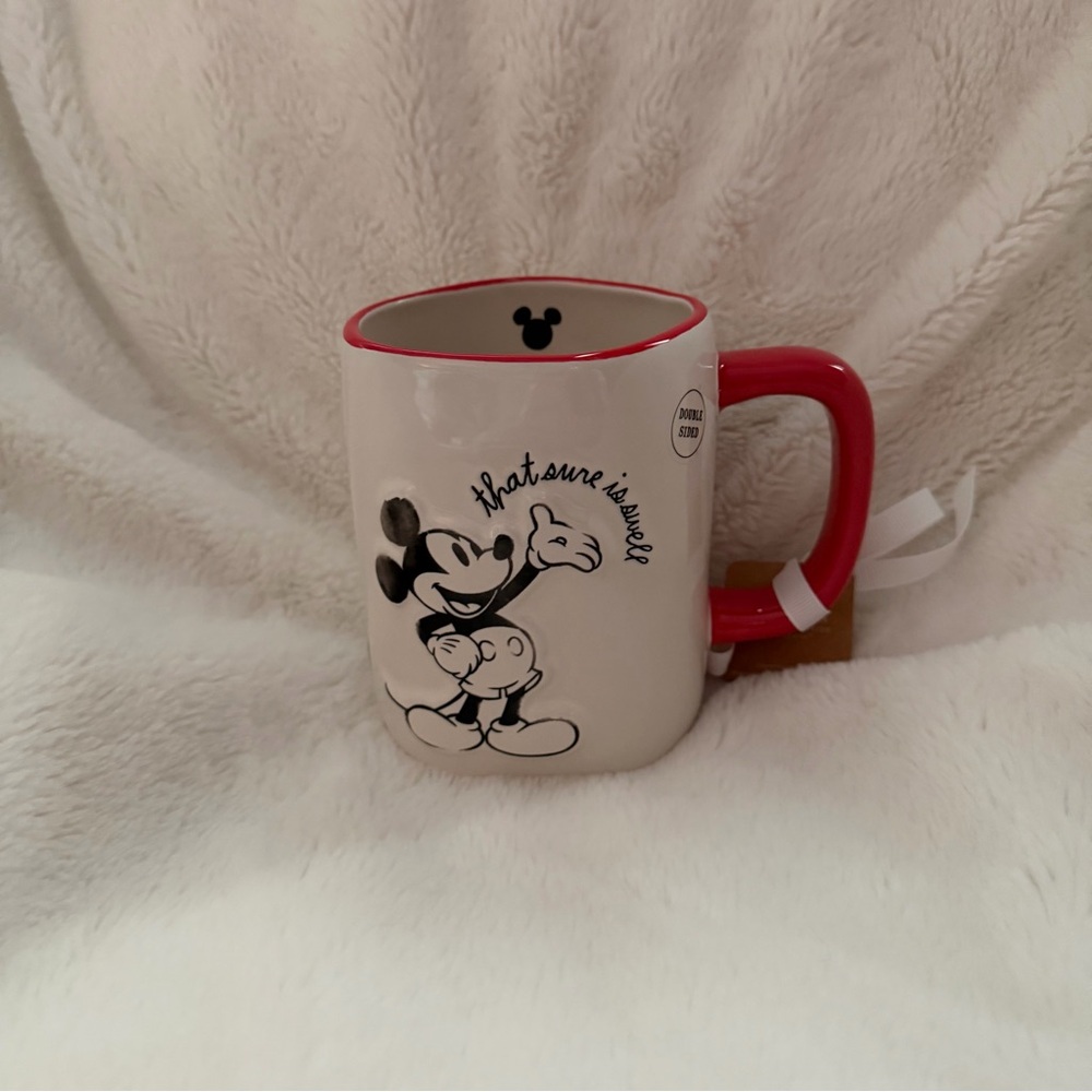Disney Mickey Mouse Mug with Red and White Design